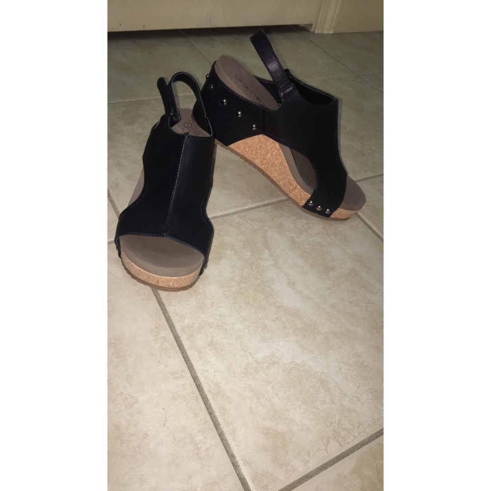 Boutique wedges, super comfy.